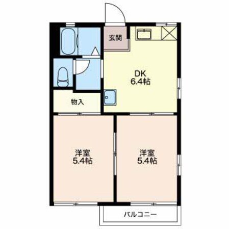 蓮花寺駅 徒歩34分 2階の物件間取画像